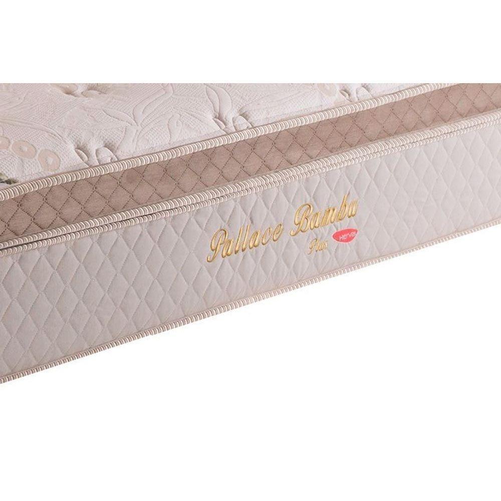 Cama Box Baú King: Colchão Molas Ensacadas Herval MasterPocket Pallace Bambu Plus + Base CRC Suede Clean(193x203) - 3