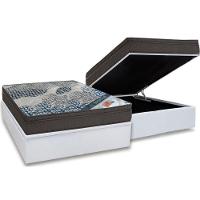Cama Box Baú Casal: Colchão Molas SuperPocket Ensacadas Ortobom  Fort Tech ISO + Base CRC Courano White(138x188) - 1
