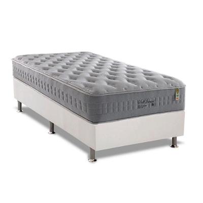 Cama Box Solteiro: Colchão Molas Anjos Soft DreamBase Courano White(88x188)