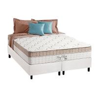 Cama Box Queen: Colchão Molas Anjos Superlastic King Best + Base CRC Courano White(158x198) - 1