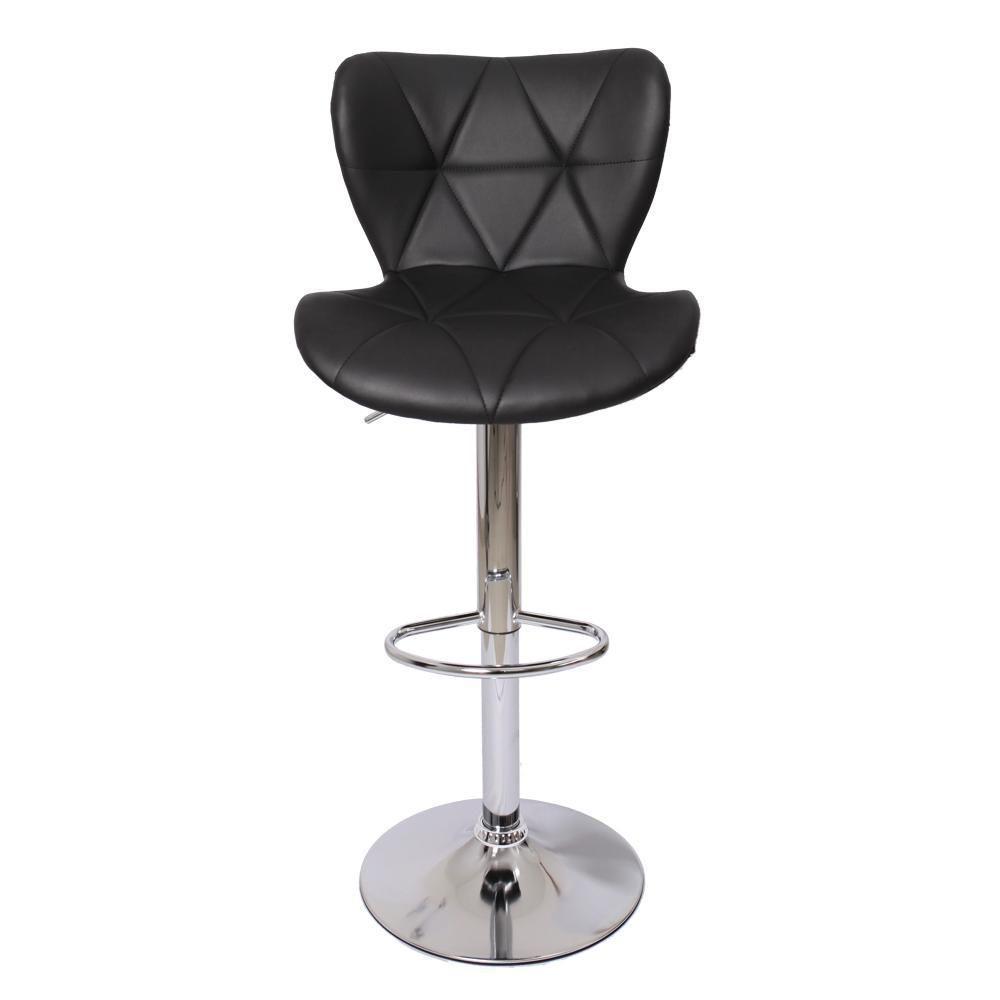 Kit 3 Banquetas Estofadas c/encosto p/Cozinha Gir. Preta - 5