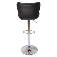 Kit 3 Banquetas Estofadas c/encosto p/Cozinha Gir. Preta - 3