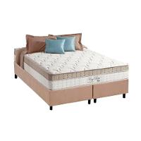 Cama Box Queen: Colchão Molas Anjos Superlastic King Best + Base CRC Suede Clean(158x198) - 1