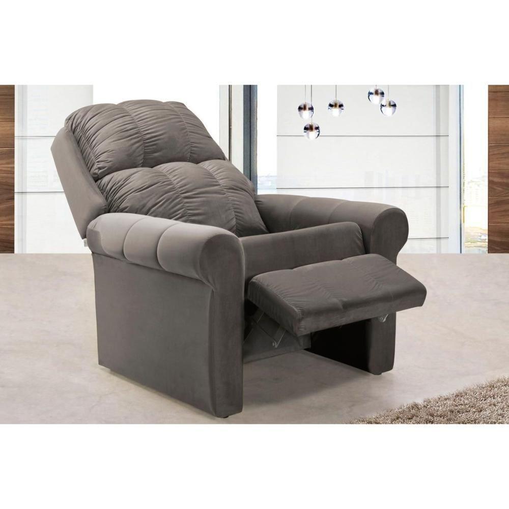 Poltrona Reclinável p/ Sala MH1216 Slim Two Way Animale Cinza Escuro - Herval - 4