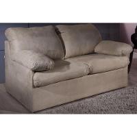Sofá Cama p/Sala MH1496 Idea Suede Marrom Claro - Herval