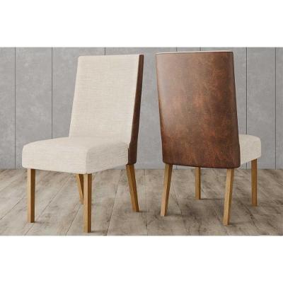Cadeira Sala de Jantar Anne Kit 2 Un Nature/Courano/Linho - Henn