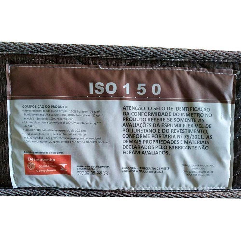 Cama Box Baú Casal: Colchão Anatômico Ortobom D45 / EP ISO 150 Mega Firme + Base CRC Suede Black(138x188) - 3