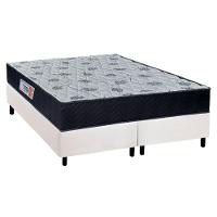 Cama Box Queen: Colchão Ortopédico Orthoflex Foggia Sogni Unic Face + Base CRC Courano White(158x198) - 1