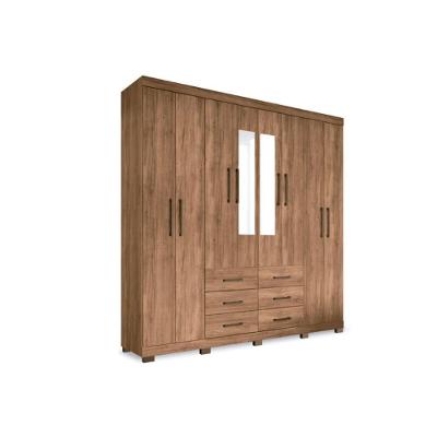 Guarda Roupa Casal Liverpool Atacama 9 Portas de Abrir 6 Gavetas Blush Santos Andirá