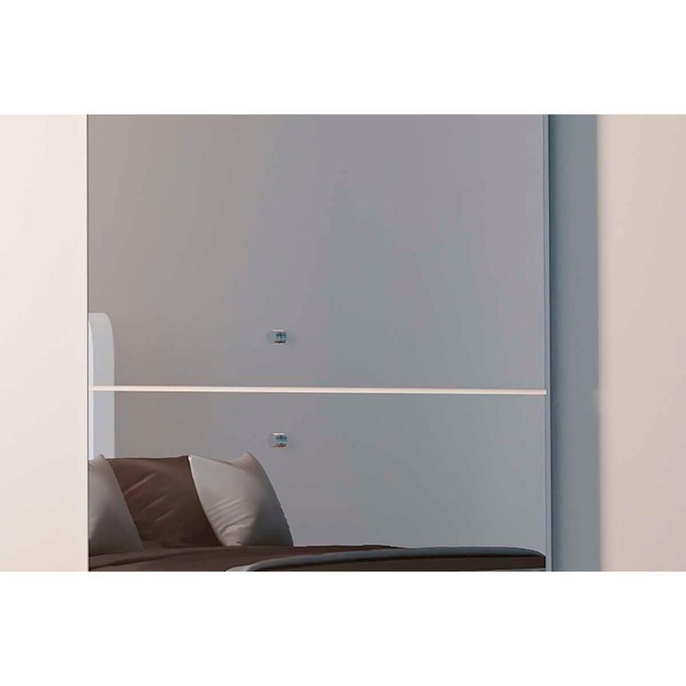 Guarda Roupas 3 Portas de Correr Pérola Polar (3un) + Veneza Luxo + Treliche Plus Branco - Rufato - 7