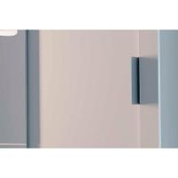 Guarda Roupas 3 Portas de Correr Pérola Polar (3un) + Veneza Luxo + Treliche Plus Branco - Rufato - 8