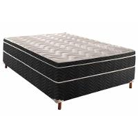 Cama Box Conjugado Casal: Colchão Molas Extrapedic Sublime Life Pillow Black (138x188x48) Paropas - 1