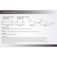 Sofá Cama p/Sala MH1456 Courano Nude - Herval - 2