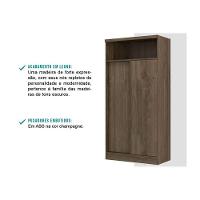 Armário Multiuso Casal 528 c/ 2 Portas de Correr Freijo - Carraro - 2