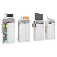 Armário Multiuso Casal 528 c/ 2 Portas de Correr Freijo - Carraro - 3