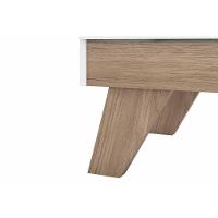 Guarda Roupa 4 Portas e 2 Gavetas Confete Branco/Jequitiba - Henn - 5