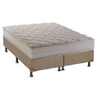 Cama Box Queen: Colchão Anatômico Herval D28/AG65 Joy + Base CRC Suede Clean(158x198) - 1