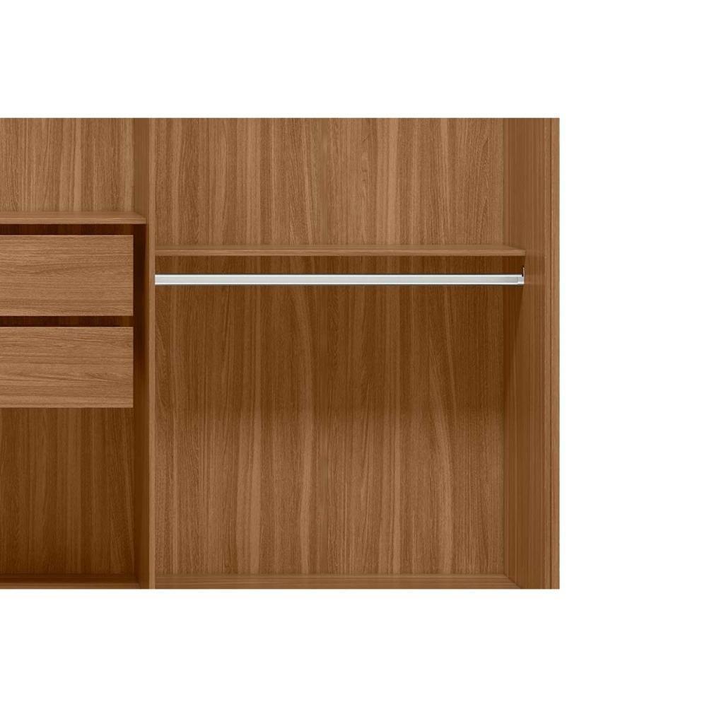 Guarda Roupa 6 Portas 2 Gavetas Venice Branco - Demóbile - 4