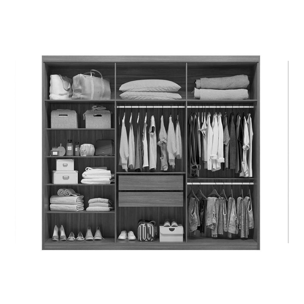 Guarda Roupa 6 Portas 2 Gavetas Venice Branco - Demóbile - 6