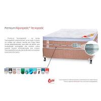 Cama Box Baú Casal: Colchão Molas Pocket Ensacadas Castor Vibro Massagem Magnético Premium + Base CRC Courano Clean(138x188) - 3