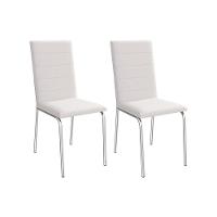 Cadeira de Cozinha Amsterdã 2C091 Kit 2 Un Níquel/Courano Nude - Kappesberg