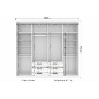 Cama Box Conjugada Casal Union + Guarda Roupa Master 8.6 Atacama