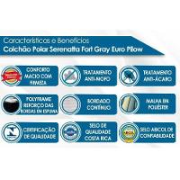 Cama Box Baú Casal: Colchão Molas Ensacadas Polar MasterPocket Serenatta + Base CRC Suede Gray(138x188) - 3