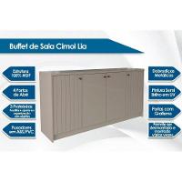 Buffet de Sala Jantar Lia 4 Portas Off White - Cimol - 10