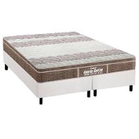Cama Box Queen: Colchão Anatômico Probel D33/Ep Guarda Costas Próintense Plus + Base White(158X198) - 1
