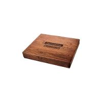 Kit Para Churrasco Lâminas Aço Inox Cabos Em Madeira Polywood Vermelho 15 Peças - 2