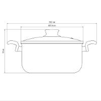 Caçarola Tramontina Paris Antiaderente Starflon Max Chumbo Com Tampa De Vidro 26 Cm 6,3 L Tramontina - 1
