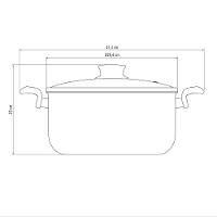 Caçarola Tramontina Paris Antiaderente Starflon Max Chumbo Com Tampa De Vidro 28 Cm 8 L Tramontina - 1