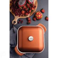 Caçarola Quadrada Lyon Em Alumínio Forjado Com Revestimento Interno E Externo Antiaderent - 1