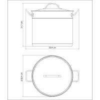 Caldeirão Tramontina Professional Em Aço Inox Fundo Triplo Com Tampa E Alças 28 Cm 15,7 L Tramontina - 6