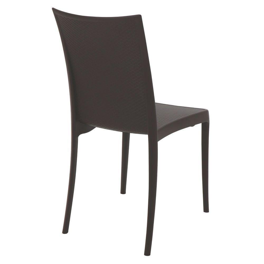 Cadeira Tramontina Laura Ratan Marrom Sem Braços Em Polipropileno E Fibra De Vidro Tramontina - 5