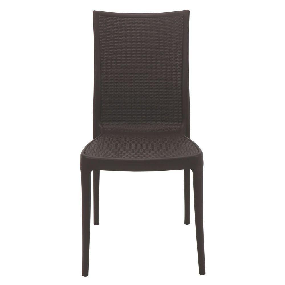Cadeira Tramontina Laura Ratan Marrom Sem Braços Em Polipropileno E Fibra De Vidro Tramontina - 6