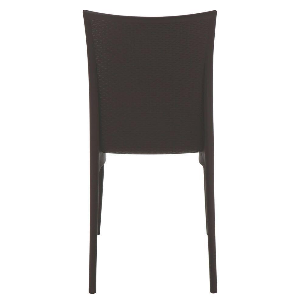 Cadeira Tramontina Laura Ratan Marrom Sem Braços Em Polipropileno E Fibra De Vidro Tramontina - 8