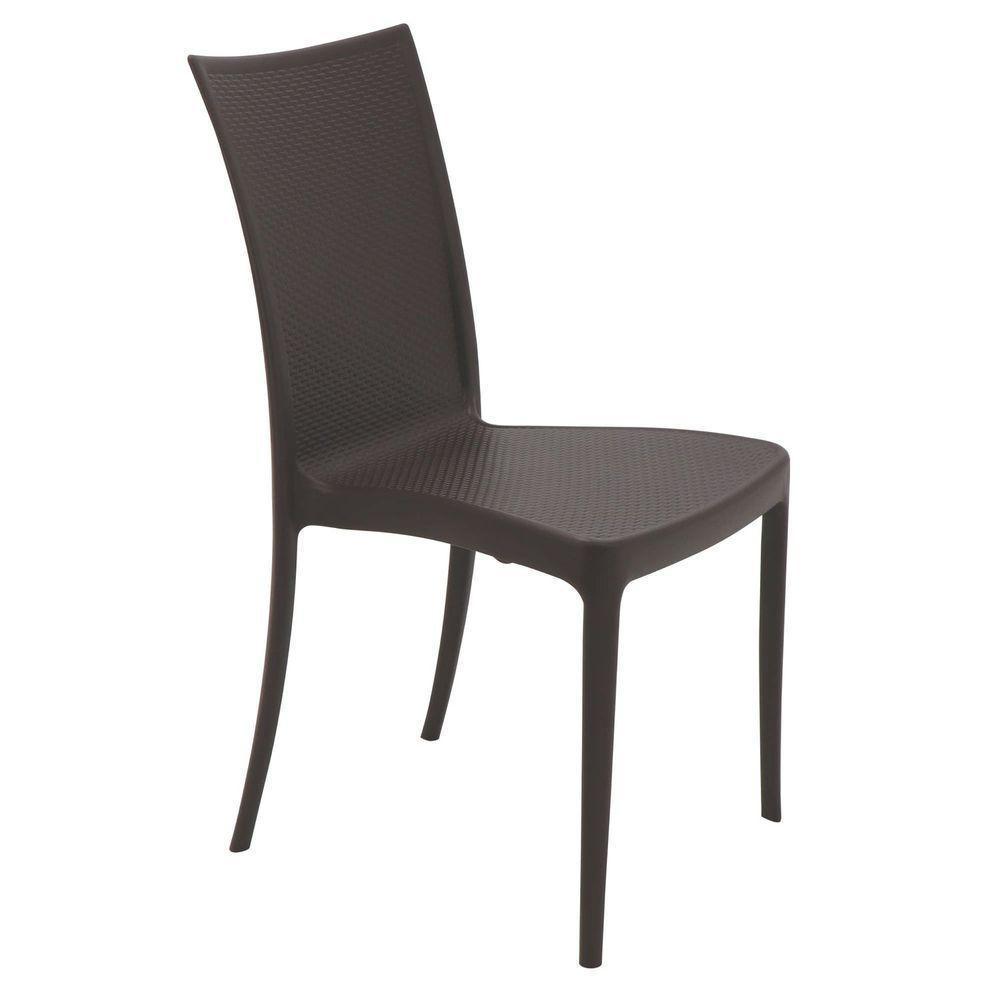Cadeira Tramontina Laura Ratan Marrom Sem Braços Em Polipropileno E Fibra De Vidro Tramontina - 9