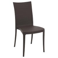 Cadeira Tramontina Laura Ratan Marrom Sem Braços Em Polipropileno E Fibra De Vidro Tramontina - 1