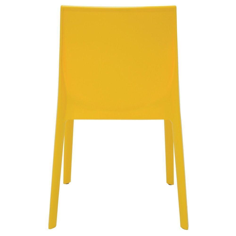 Cadeira Tramontina Alice Polida Sem Braços Em Polipropileno Amarelo Tramontina - 2
