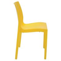 Cadeira Tramontina Alice Polida Sem Braços Em Polipropileno Amarelo Tramontina
