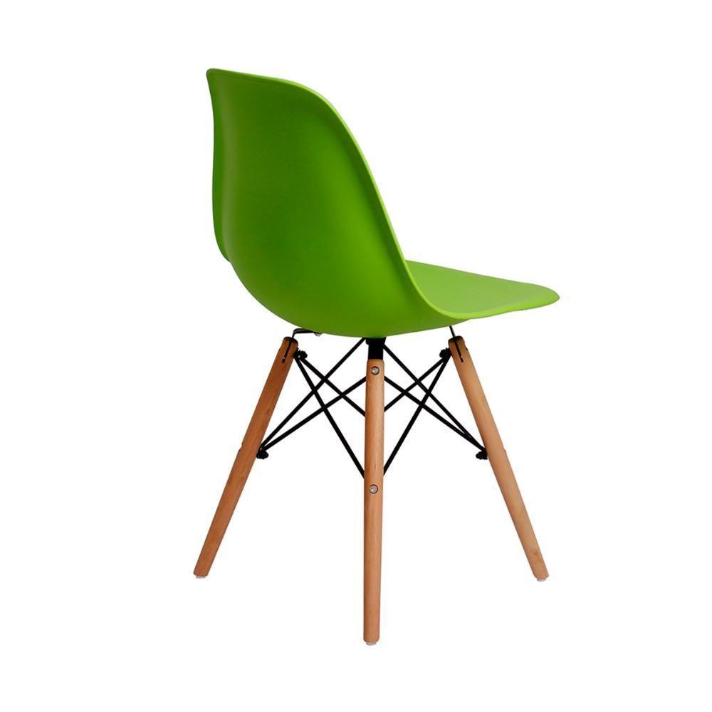 Mesa Jantar Eiffel 100cm Branca e 02 Cadeiras Charles Eames - 3