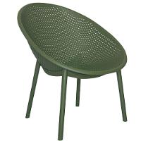 Kit 4 Poltronas Drops Rivatti Em Polipropileno Verde Base Desmontável Verde - 5