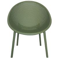 Kit 4 Poltronas Drops Rivatti Em Polipropileno Verde Base Desmontável Verde - 9