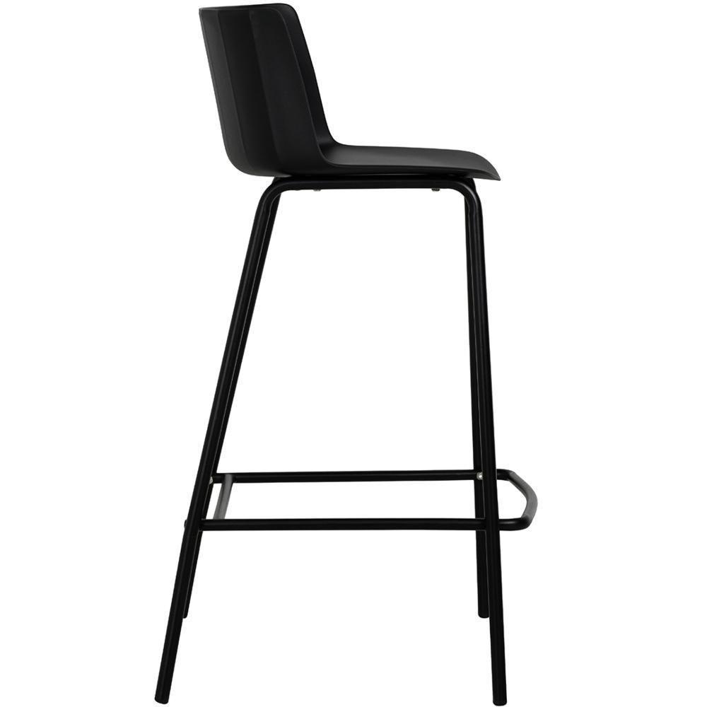 Kit 4 Banquetas Ipanema Alta Fratini 96 Cm (altura) Em Poliuretano (pu) Base Em Aço Preto - 2