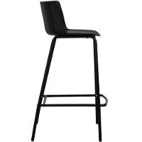 Kit 4 Banquetas Ipanema Alta Fratini 96 Cm (altura) Em Poliuretano (pu) Base Em Aço Preto - 2