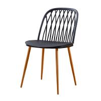 Kit 4 Cadeiras Ariane Rivatti Polipropileno Preto Base Aço - 2