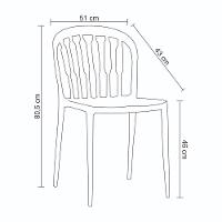Kit 4 Cadeiras Ariane Rivatti Polipropileno Preto Base Aço - 3