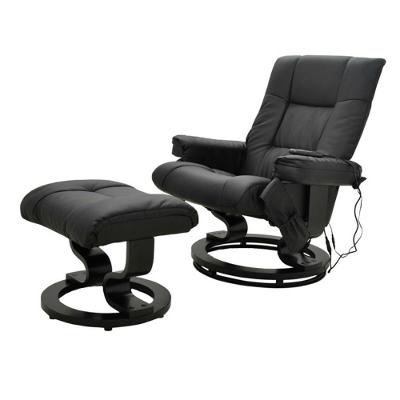 Poltrona De Massagem Minnesota Rivatti Com Apóio Para Pés Revestimento Preto