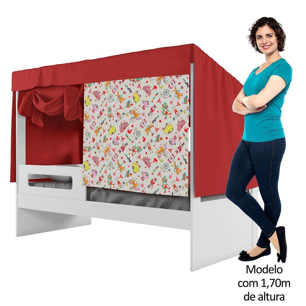Cama Infantil Circus Tenda Diversão Com Barraca - 3